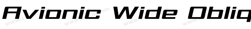 Avionic Wide Oblique字体转换 Avionic Wide Oblique字体转换